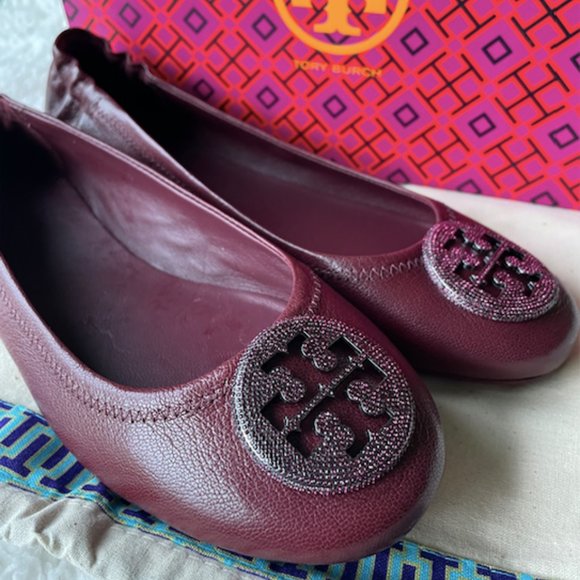 Tory Burch | Minnie Pave Ballet Flats - Picture 2 of 10